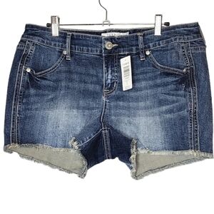 NWT Torrid Jean Shorts Stretch Denim Cutoff Shorts Raw Hem Size 12